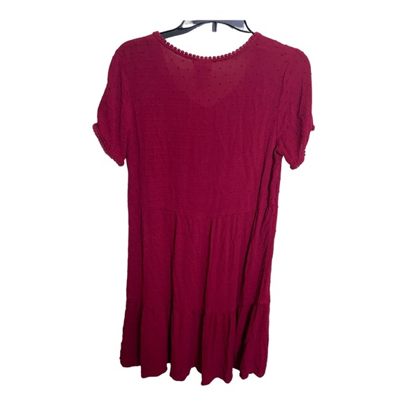 Knox Rose Short Sleeve V Neck Textured Dress Size XS - Picture 2 of 8